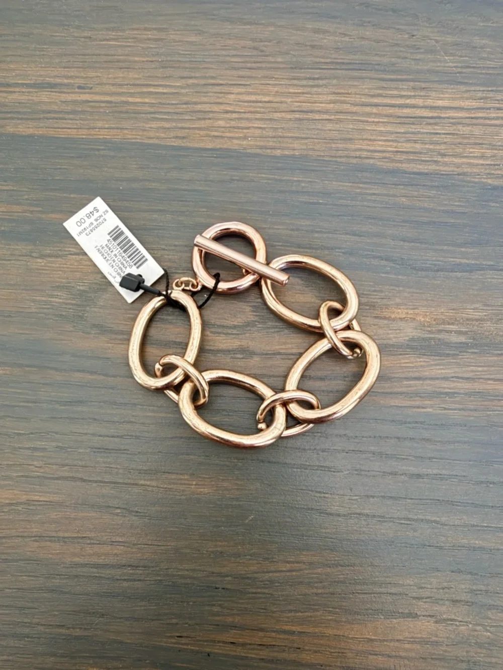 White House Black Market Rose Gold Chunky Link Bracelet